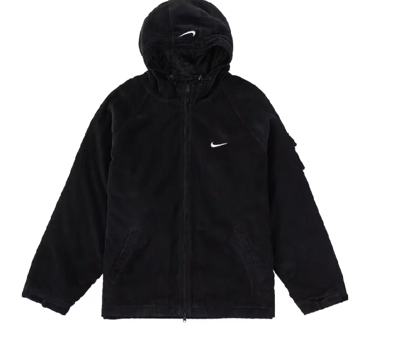 Supreme Nike Arc Corduroy Hooded Jacket Black