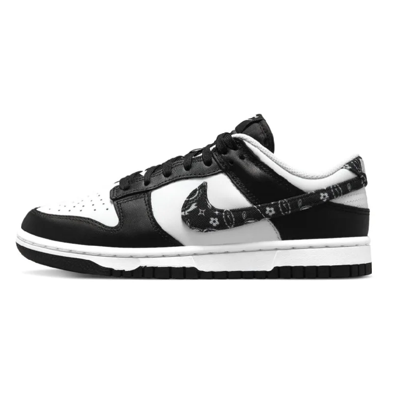 Women's Dunk Low Black Paisley Panda Black White