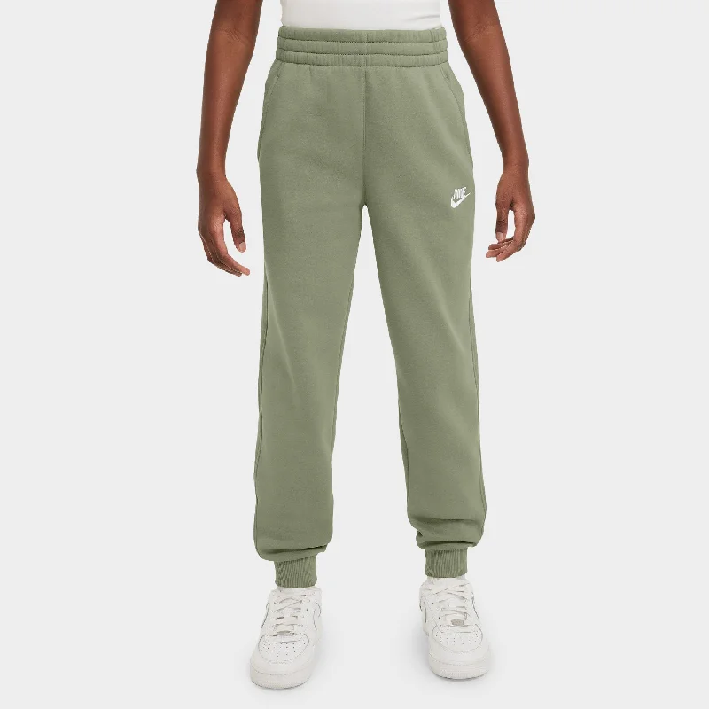 Nike Juniors' Club Fleece Joggers / Oil Green