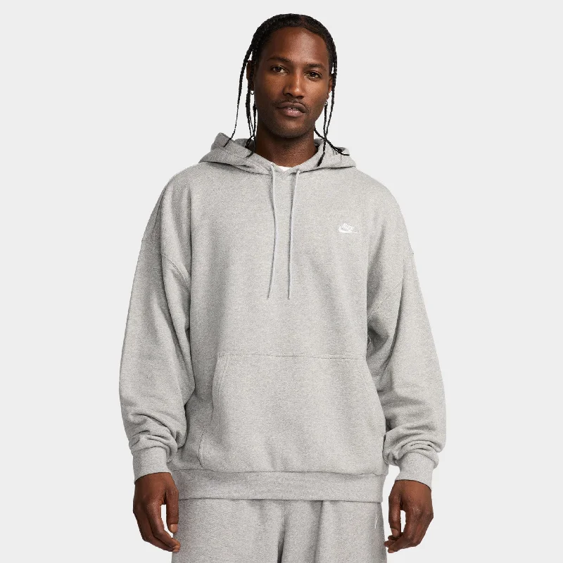 Nike Sportswear Club Fleece Oversized Pullover Hoodie / Dark Grey Heather