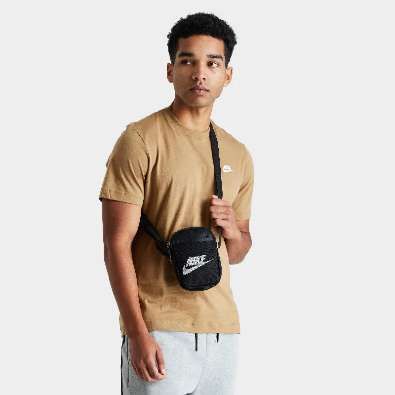 Nike Heritage Crossbody Bag Black / Black - White