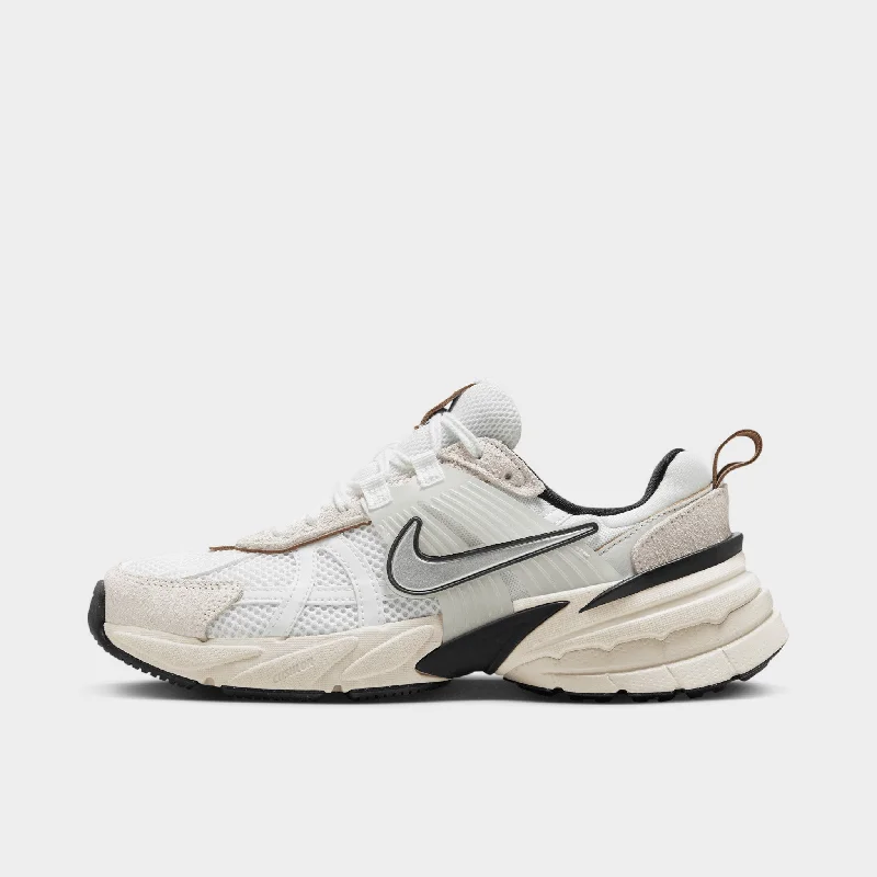 Nike Women's V2K Run Summit White / Chrome White - LT Ore Brown