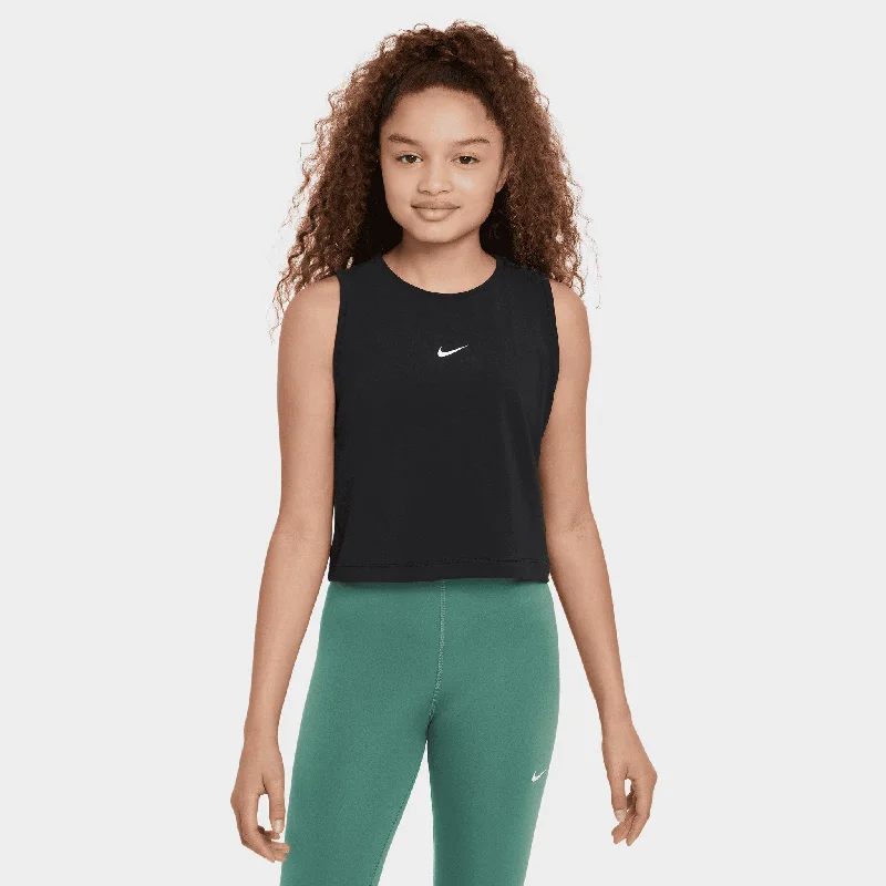 Nike Junior Girls' Dri-FIT Tank Top Black / White