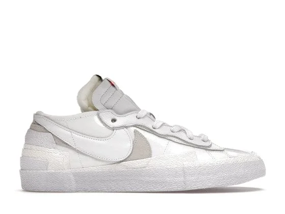 Nike Blazer Low Sacai - White Patent Leather