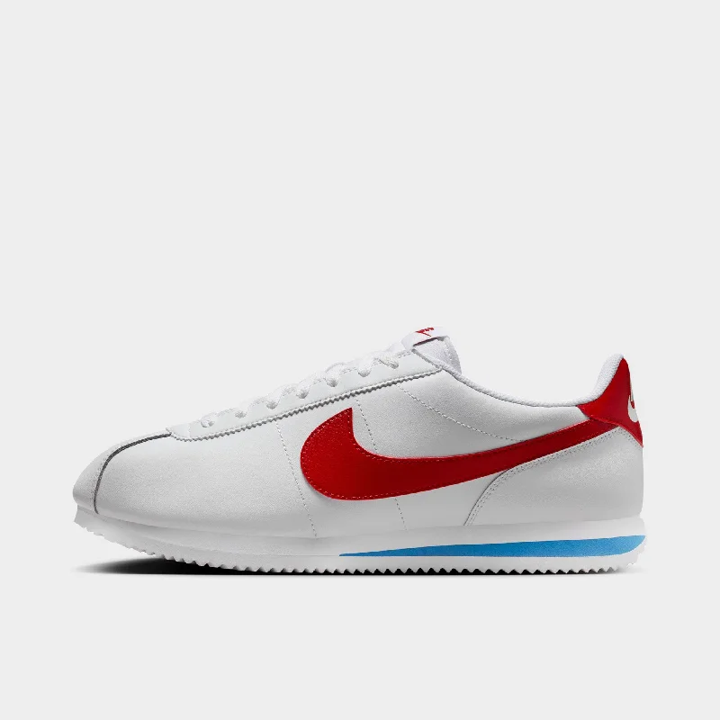 Nike Cortez White / Varsity Red - Varsity Blue