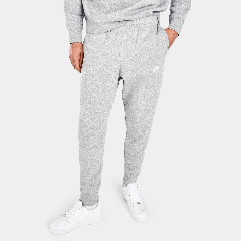 Nike Sportswear Club Fleece Joggers Dark Grey Heather / Matte Silver - White