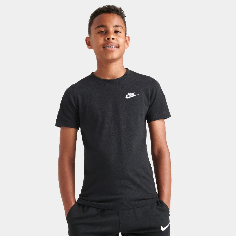 Nike Sportswear Juniors' Embroidered Futura T-Shirt / Black