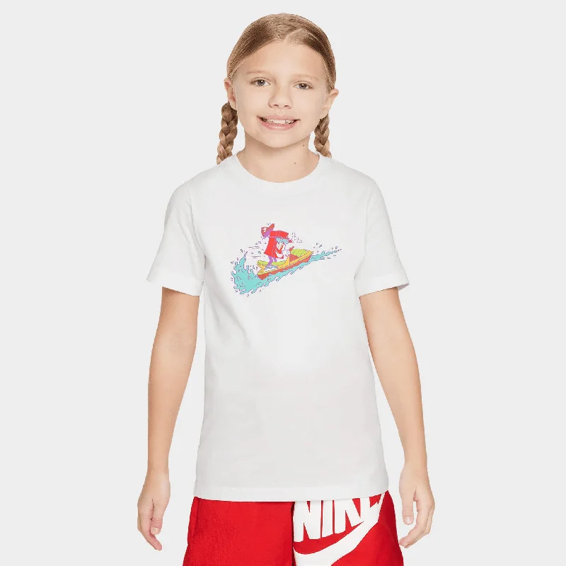 Nike Sportswear Juniors' Futura Surf Boxy T-Shirt / White