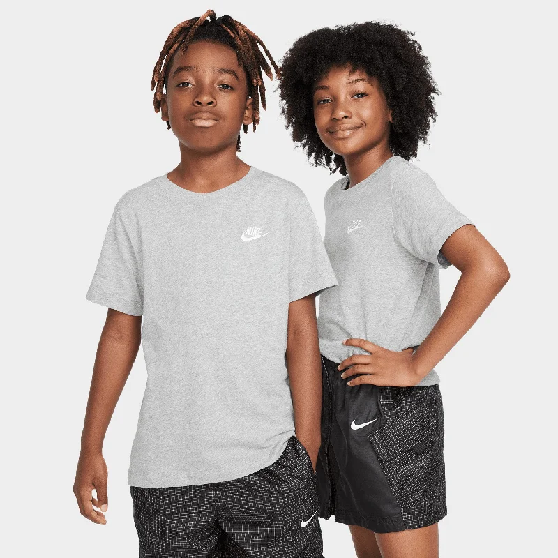 Nike Sportswear Juniors' Embroidered Futura T-Shirt / Dark Grey Heather