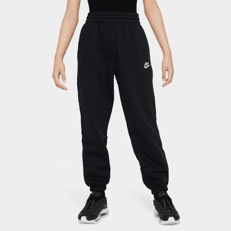 Nike Junior Girls' Club Fleece Loose Pants / Black