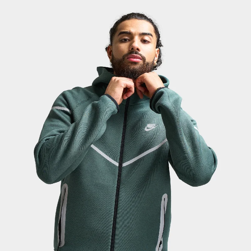 Nike Tech Fleece Full-Zip Reflective Windrunner Vintage Green / Bemis Silver