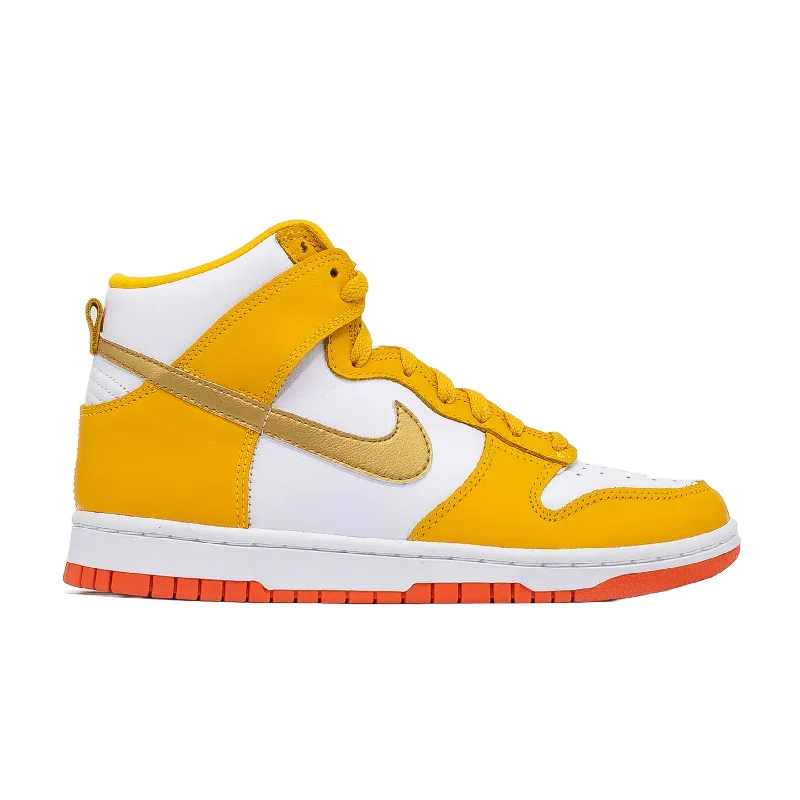 Women's Nike Dunk High, University Gold Orange