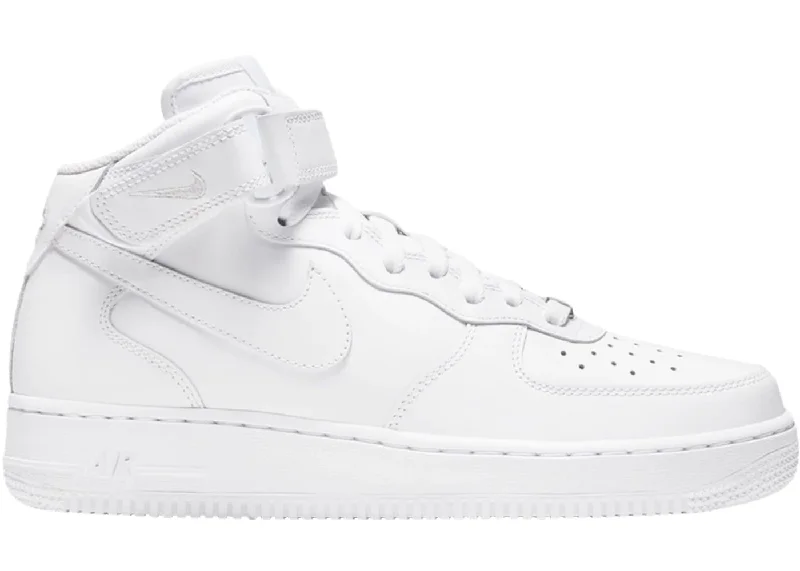 Nike Air Force 1 Mid Triple White (Women's)